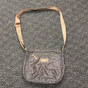 Calvin Klein Monogram Crossbody Bag in Brown